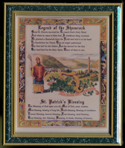 Legend of Shamrock/St. Patrick’s Blessing Framed Print Legend of Shamrock/St. Patrick’s Blessing Framed Print