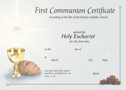 Communion Certificate