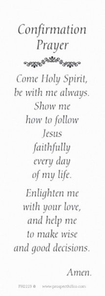 Confirmation Bookmarks