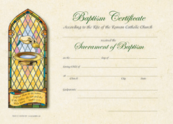 Baptism Certificate