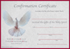 Confirmation Certificate Confirmation Certificate