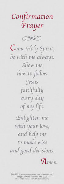 Confirmation Bookmarks