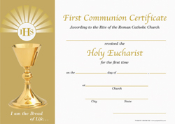 Communion Certificate
