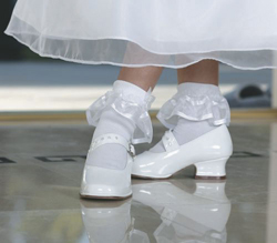 Girls White Communion Shoes