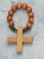 WOODEN ROSARY RING