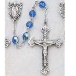 BLUE CRYSTAL BEAD ROSARY
