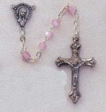 PINK PEARL BEAD ROSARY