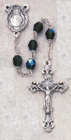 Emerald Birthstone Rosary