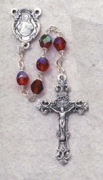 Ruby Birthstone Rosary