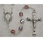 Dark Amethyst Birthstone Rosary