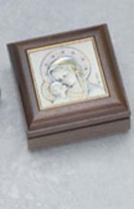 GENUINE WALNUT ROSARY BOX