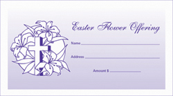 Easter Flower Offering Envelopes