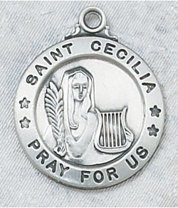St. Cecilia Sterling Silver Medal - Prospect Hill Co.