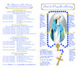 4-Page Rosary Instruction Pamphlet in English (100 Count)