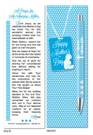 Mother’s Day Inspirational Bookmark with Pen