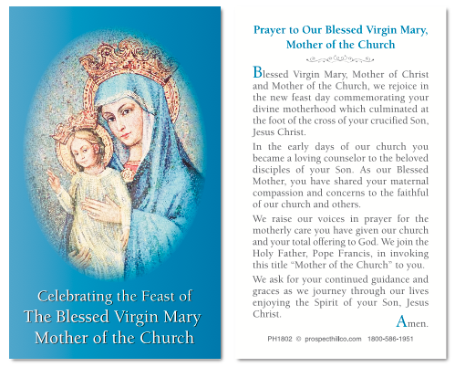 feast marian prayer declared commemorative card cards shop specialty bookmarks