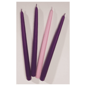 Refill Advent Candles for Home Use (Set of four candles.)