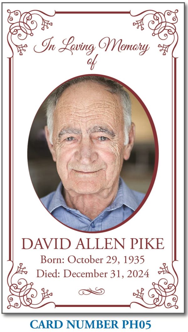 Memorial Cards Prospect Hill Co.