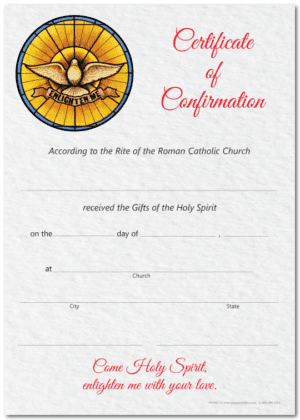 Confirmation Certificate