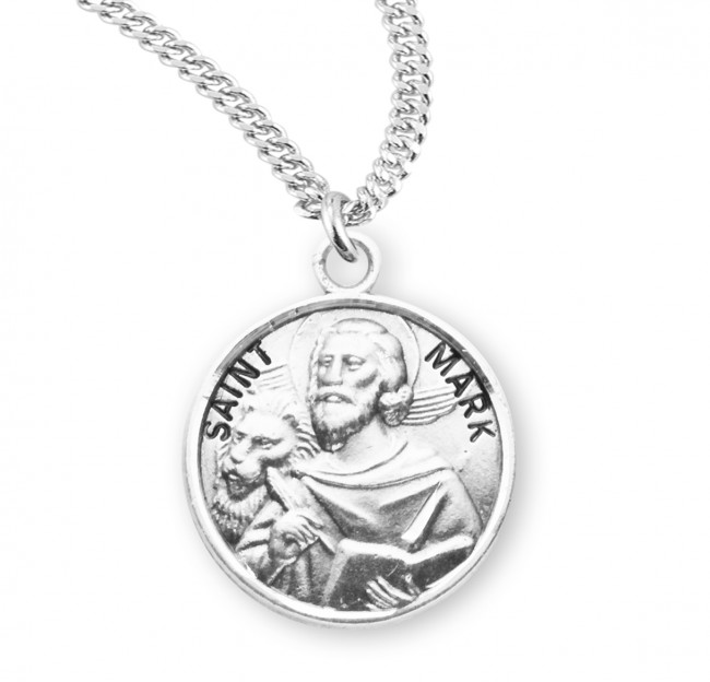 Saint Mark Sterling Silver Patron Saint Medal - Prospect Hill Co.