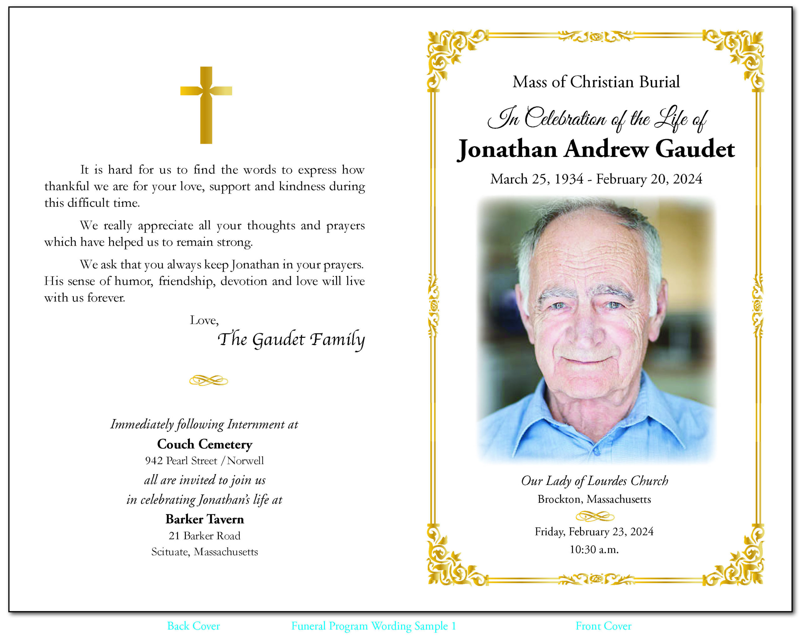 Funeral Memorial Service Programs Prospect Hill Co Funeral Memorial Service Programs Prospect Hill Co