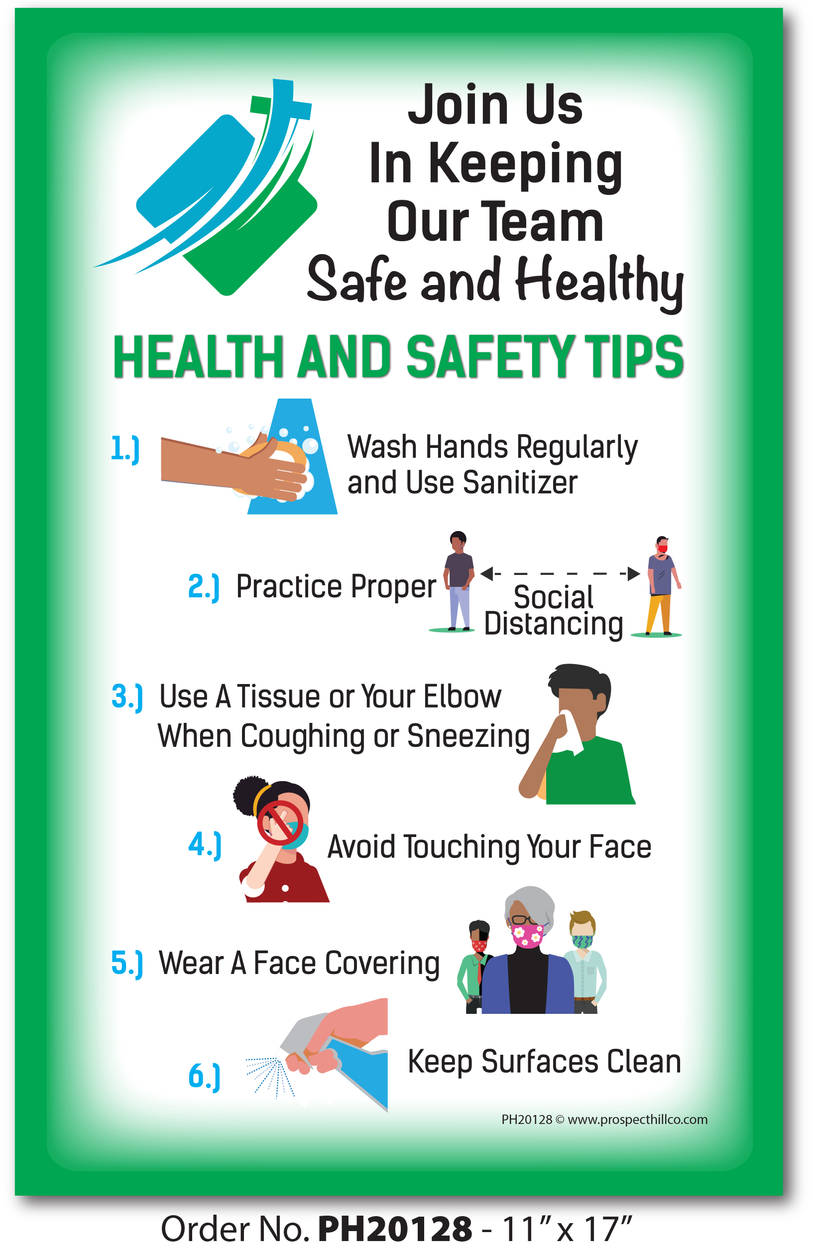 “join Us In Keeping Our Team Safe And Healthy Health And Safety Tips