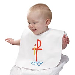 Religious Goods Brockton Prospect Hill Baptismal Bib with Velcro JC758