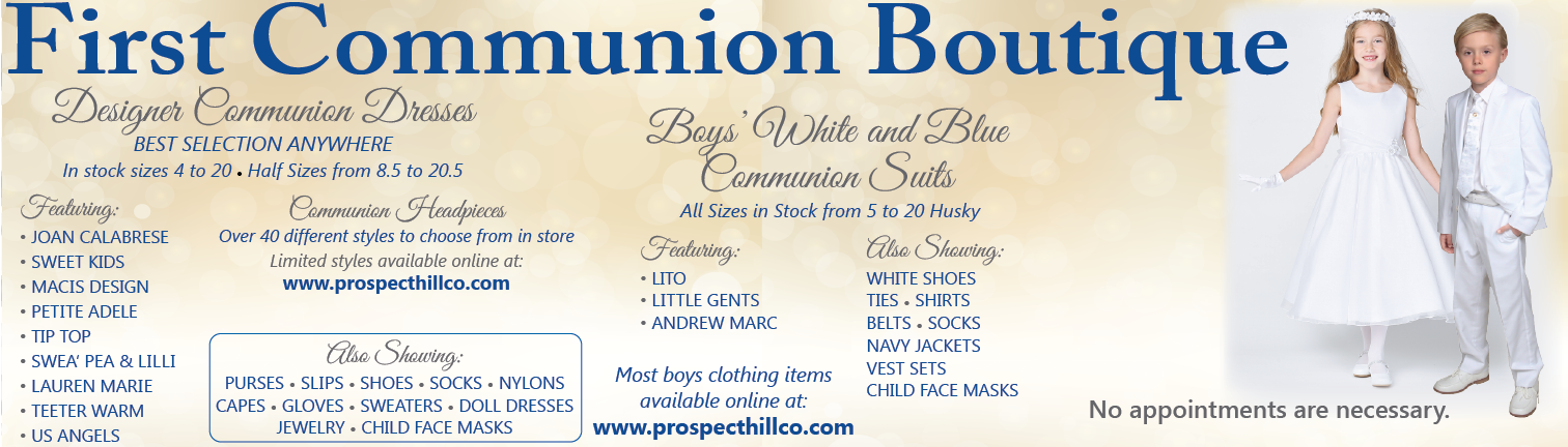 First Communion Clothing Boutique - Prospect Hill Co - Religious Goods